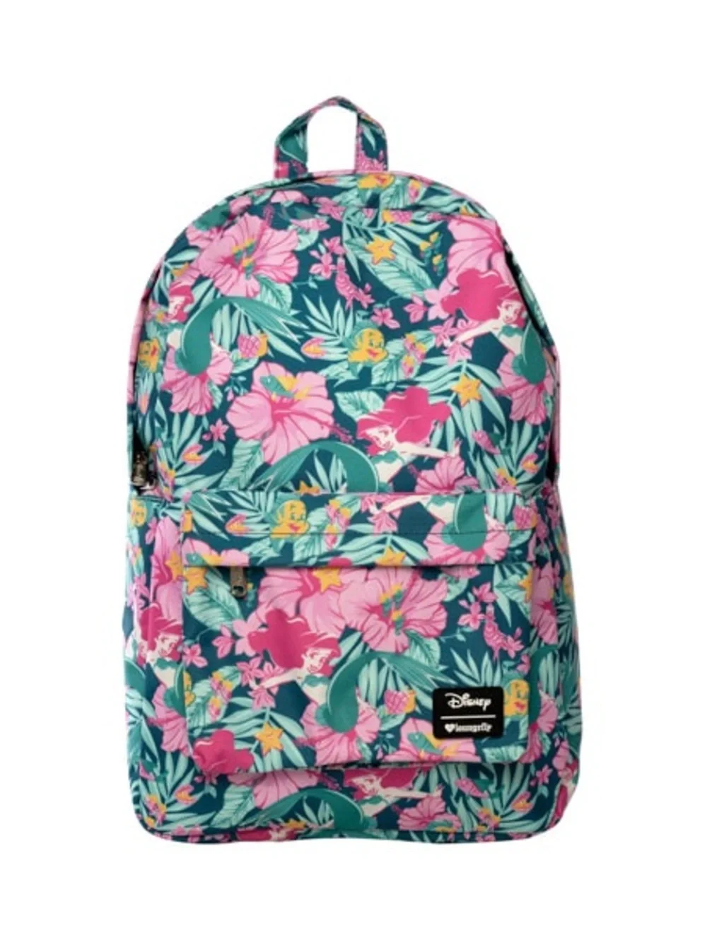 Never Used Disney Loungefly Backpack Bag - Ariel And Flounder Hibiscus